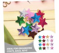 DOITOOL 30 Pezzi Toppe Stella con Paillettes Ricamate Cinque Punte Applicabili con Ferro da Stiro o Cucitura Decorazioni Colorate per e Accessori Facili da Usare e Resistenti