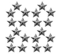 DOITOOL 300 Pezzi Perline Stella in Acrilico Argento Fondo Piatto | Decorazioni per Inviti e Casa, Applicazione Facile, Forma a Cinque Punte, Resistenti All'usura