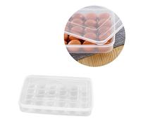 DOITOOL 30griglie Contenitore Per Uova in Plastica Con Coperchio Trasparente Vassoio Per Frigorifero Scatola Contenitore Con Coperchio Portauova Per Conservare Le Uova