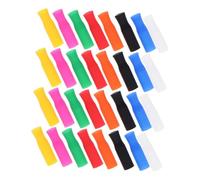 DOITOOL 32pezzi Coperture in Silicone per Canna in Acciaio e Vetro per Colore Blu Trasparente Nero Arancione Verde Rosa Giallo Rosso Morsetto Antiscivolo Facile da Pulire Riutilizzabili