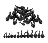 DOITOOL 39 Pezzi Mini Statuine di Girini in Resina Nera per Micro Paesaggi e Acquari, Decorazione Versatile senza Manutenzione per Scene Acquario e Progetti DIY