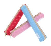DOITOOL 3pezzi Porta Colori Astuccio in Tela Astuccio Portapenne Cerniera Organizzatore di Cancelleria per Scuola Ufficio Viaggi Trucco Chiavi Accessori