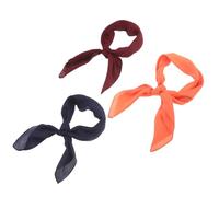 DOITOOL 3pezzi Sciarpe Quadrate in Poliestere per Donna, Sciarpa da Collo Elegante e Leggera, per Hostess e Impiegate in Eventi e Ambiente Professionale