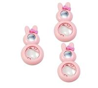 DOITOOL 3pezzi Specchio Selfie Rabbit Per Fotocamera Istantanea Unico e Facile Installare Colore Rosa Per e Foto Gruppo