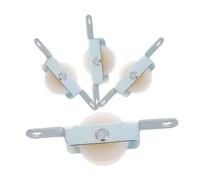 DOITOOL 4 Confezione Rulli in Acciaio per Porta Scorrevole Pulegge per Finestre Scorrevoli Parti per Porte Zanzariera Rullo per Porte di Mobili Rulli per Doccia Puleggia per Armadio Base