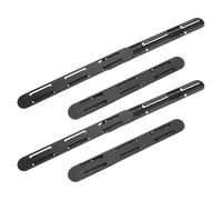 DOITOOL 4 Guide per Cassetti Estraibili Montaggio Inferiore in Plastica Nera, Barre Scorrevoli per Cassetti, Binari Silenziosi e Stabili per Cucina, Camera e Ufficio, Installazione Rapida