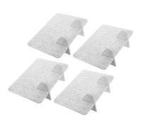 DOITOOL 4 Pannelli Divisori in Feltro Grigio Chiaro 30X40 CM con Piedini Autoportanti Schermi per la Privacy e Divisori Acustici per Scrivanie in Aula Biblioteca e Postazioni di Lavoro