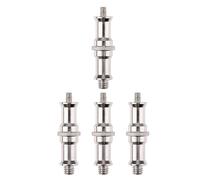 DOITOOL 4 Pezzi Adattatore a Vite da 1/4 a 3/8 Maschio per Supporto Luce, Realizzato in Ferro Argento, Facile da Montare e Smontare, per Setup Fotografici