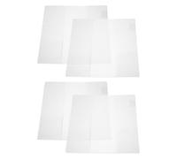 DOITOOL 4 Pezzi Copertina Trasparente in Pvc per Quaderni e Journal, Protezione Antigraffio e Anti-impronte, Facile da Riporre, per Scuola e Ufficio