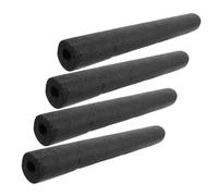 DOITOOL 4 Pezzi Copertura Isolante per Tubi in Schiuma Epe Nera Struttura Avvolgente a Spirale e Superficie Antiscivolo per Ringhiere Piscina Uso Esterno e Scale