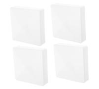 DOITOOL 4 Pezzi Coperture Per Colonne Di Recinzione Rotonde Cappucci Per Supporti in Vinile Coperture Per Basamenti Per Nuove Costruzioni in Pvc