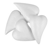DOITOOL 4 Pezzi Cuori Polistirolo per Decorazioni Fai da Te per Matrimoni Feste e Anniversari Leggeri e Personalizzabili Modello Bianco da Dipingere e Decorare