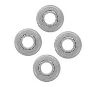 DOITOOL 4 Pezzi Cuscinetti Flangiati per Ruote Tosaerba in Acciaio Sigillati Bassa Rumorosità per Parti Macchine Agricole e Tagliaerba Sedile