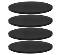 DOITOOL 4 Pezzi Disco Rotondo in Gomma per Campionatore Gsm, Supporto | Installazione Semplice, Supporto Uniforme e Spessore Regolare, per Cartiere e Tipografie, Colore Nero
