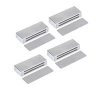 DOITOOL 4 Pezzi Dosso Magnetico della Porta Spingere i della Porta Fermo della Porta dell'Armadio Magnetico per Porte di Armadi Fermo più Vicino Dell'armadietto Magnete Argento