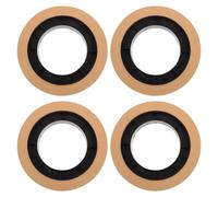 DOITOOL 4 Pezzi Fascette per Banconote in Carta Gialla, Cinturini per Banconote Resistenti e Stampabili, Strumenti per Gestione Rapida e Sicura di Contanti in Settore Bancario