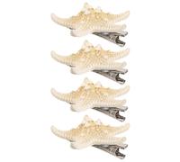 DOITOOL 4 Pezzi Fermaglio Chioma Donna a Stella a Cinque Punte Fatto a | Accessori Chioma Donna per Ragazze e Donne, Incontri tra Amiche e Anniversari, Colore Casuale per Confezione