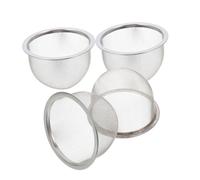 DOITOOL 4 Pezzi Filtri per Tè in Acciaio Resistente Infusore Fine per Foglie di Tè Colino Interno per Teiere Filtro Sostitutivo Facile da Pulire e Durevole