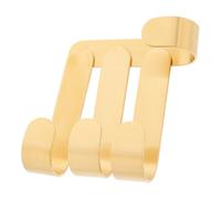 DOITOOL 4 pezzi Ganci da Parete in Ottone Massiccio Portasciugamani e Appendiabiti per Bagno e Cucina Finitura Oro Supporto Robusto per Giacche Accappatoi e Accessori Montaggio senza