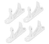 DOITOOL 4 Pezzi Ganci Porta Lavatrice in Plastico Bianco, Ricambio Superficie Liscia per Accessori Lavatrice, Kit per Casa e Riparazioni Facili