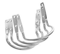 DOITOOL 4 Pezzi Gancio Porta Utensili Compatto per Martello in Ferro Argento Design Salvaspazio e Supporto Stabile, per Casa e Garage per Cintura