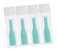DOITOOL 4 Pezzi Inseritore per Lenti a Contatto in Silicone Verde con Ventosa Antiscivolo e Bottiglia, Strumento Delicato per Lenti Dure e Rgp per Viaggio e Uso Domestico