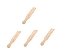 DOITOOL 4 Pezzi Paddle Legno per Argilla Strumento per Modellazione Ceramica Design con Superficie Liscia per Scolpire e Creare Texture nell Arte della Terracotta