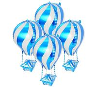 DOITOOL 4 Pezzi Palloncini Mongolfiera Gonfiabili in Pellicola di Alluminio, Decorazioni Compleanno e Feste, Ornamenti Festa Resistenti e Riutilizzabili per Eventi e Celebrazioni