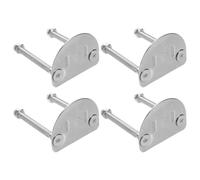 DOITOOL 4 Pezzi Piastra per Pattini Rotelle Quad in Acciaio Inox Argento | Supporto Resistente Agli Urti, Montaggio Facile, per Basi Pattini e Uso Indoor o Parco