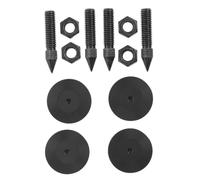 DOITOOL 4 Pezzi Piedini Antivibrazione M8 in Metallo per Diffusori e | Riduzione Vibrazioni a Terra, Focus Sonoro Stabile, Viti e Rondelle Incluse, Filettatura M8