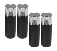 DOITOOL 4 Pezzi Pomelli per Cordoncino in Ferro e Plastica Nero, Maniglia Pesante Antivento per Oscuranti Finestre e Tapparelle, Accessori per Casa