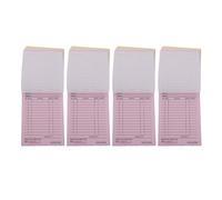 DOITOOL 4 Pezzi Receipt Sheets e Order Forms per Piccole Imprese: Ticket Book da 50 Pagine, Formato Portatile, per Ufficio e Ristorante