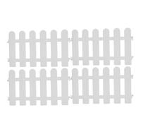 DOITOOL 4 Pezzi Recinzione Decorativa Riutilizzabile e Comoda Bianca in Plastica Stile Pastorale Semplice per Dividere Balconi e Vialetti per Giardino e Cortile