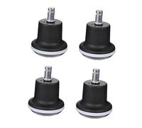 DOITOOL 4 Pezzi Ruote Antiscivolo per Ufficio Ruote Elevate per Sedia Computer Accessori per Silenziose e Resistenti Compatibili con Vari Tipi e