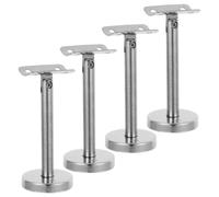 DOITOOL 4 Pezzi Staffa Corrimano in Acciaio Inox per Scale, Argento