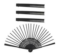 DOITOOL 4 Pezzi Struttura Ventaglio Pieghevole in Bamboo Materiale per Ventagli Cinesi e Giapponesi Telaio Grezzo Adatto Progetti Artistici Feste e Decorazioni