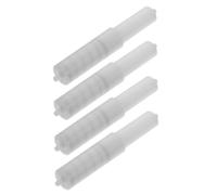 DOITOOL 4 Pezzi Supporti Centrali Molla per Porta Carta Igienica da Parete Rulli Porta per Bagno Design Estraibile e Sicuro con Bordi Lisci Ricambi Pratici per Contenitore Carta Igienica