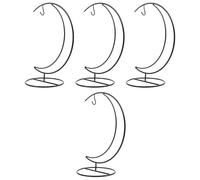 DOITOOL 4 pezzi Supporti in Ferro Forma di per Vasi Appesi da Interno Portafiori Chic per Piante e Decorazioni Balcone Struttura e Stabile per Vasi in Vetro Micro