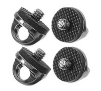 DOITOOL 4 pezzi Viti per Fissaggio Clip Tracolla Fotocamera Opaco Accessori Antiscivolo per Treppiede e Imbracatura Compatibili con D-ring e Sgancio Rapido