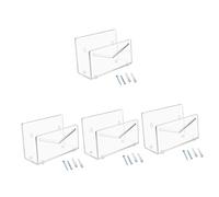 DOITOOL 4 Set Acrilico per Scrivania Organizzatore Postale Elegante e Leggero per Documenti per Scuola