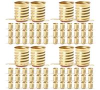DOITOOL 4 Set Di Mini Portalampada in Rame Di Alta Qualità Con Base Per Lampada Per Riparazione Di Esperimenti Domestici 20 Pezzi * 4