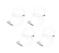 DOITOOL 4 Set Kit Sistema Versatile per Appendere Quadri in Acciaio Inossidabile e Nylon con Ganci Regolabili e Binario Spesso Installazione Facile per Galleria e Casa