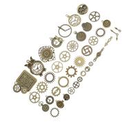 DOITOOL 40 Pezzi Accessori Punk in Metallo Retro Ingranaggi Decorativi per Gioielli Fai da Te e Creazioni Artistiche DIY per Decorazioni e Scultura Stili multipli