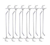 DOITOOL 40pcs Ganci per Appendere Peg Board Scaffalature Gancio Heavy Duty Triangolare Foro Gancio per Home Shop Supermercato 20 cm