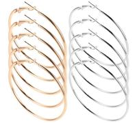 DOITOOL 40pezzi Orecchini Cerchio Grandi Donna Design Rotondo Aperto in Metallo Leggeri e Pendenti Accessorio Stile Vintage