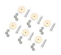 DOITOOL 40set Accessori per Giunti Legno Rotabili Componenti per Creazione di Bambole Flessibili Giunti per Orsetti per Progetti di Fai Te e Giocattoli Plush