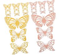DOITOOL 48 Pezzi Decorazioni Murali Farfalle da Pz Adesivi Lifelike per Feste e Decorazioni per Facile Applicazione e Resistente per Celebrazioni e Arredamento Casa