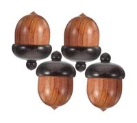 DOITOOL 4pezzi Ciondolo Ghianda in Legno Lavorato Cura Non Sbiadisce Facilmente Design Grazioso Ed Per Rendere i Tuoi Gioielli Speciali e Distintivi Pratico e Durevole