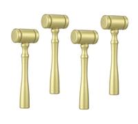 DOITOOL 4pezzi Martelletto del Giudice in Legno Martello da Tribunale per Asta Ruolo Gioco Accessorio per Cosplay