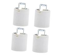 DOITOOL 4pezzi Portalampada in Ceramica Resistente Al Calore Per Lampade Vite Base Lampadina Compatibile Con Attacco Vite Facile Installazione Per Lampadari Da Parete e Soffitto Durata